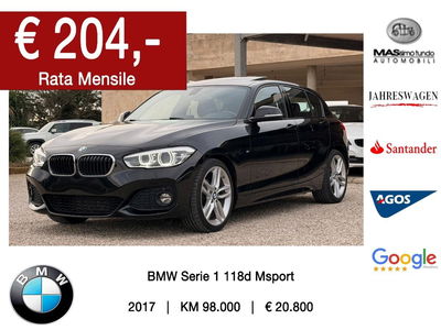 BMW Serie 1 5p. 118d 5p. Msport usata