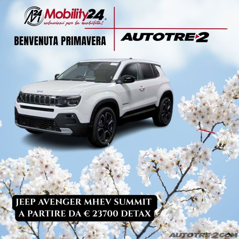 Jeep Avenger 1.2 turbo Summit fwd 100cv