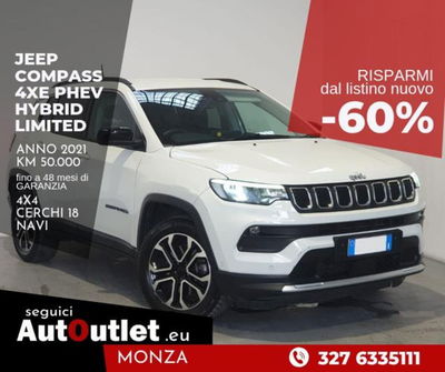 Jeep Compass 1.3 T4 190CV PHEV AT6 4xe Limited usata