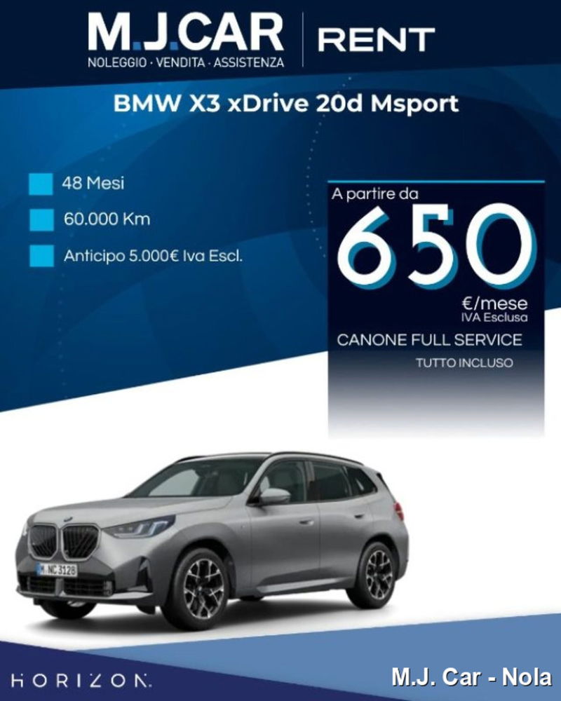 BMW X3 xdrive20d MSport auto