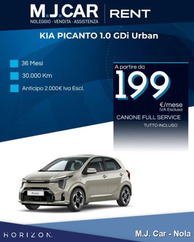 Kia Picanto 1.0 gdi Urban nuova