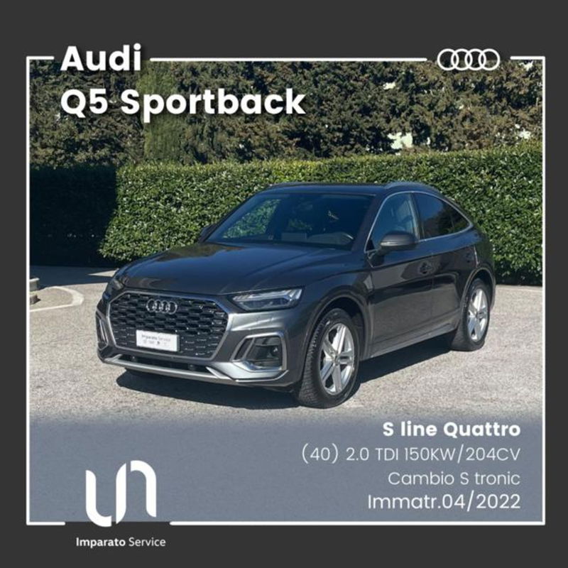 Audi Q5 Sportback 40 2.0 tdi mhev 12V S line Plus quattro s-tronic