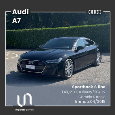 Audi A7 Sportback 40 2.0 TDI quattro ultra S tronic usata