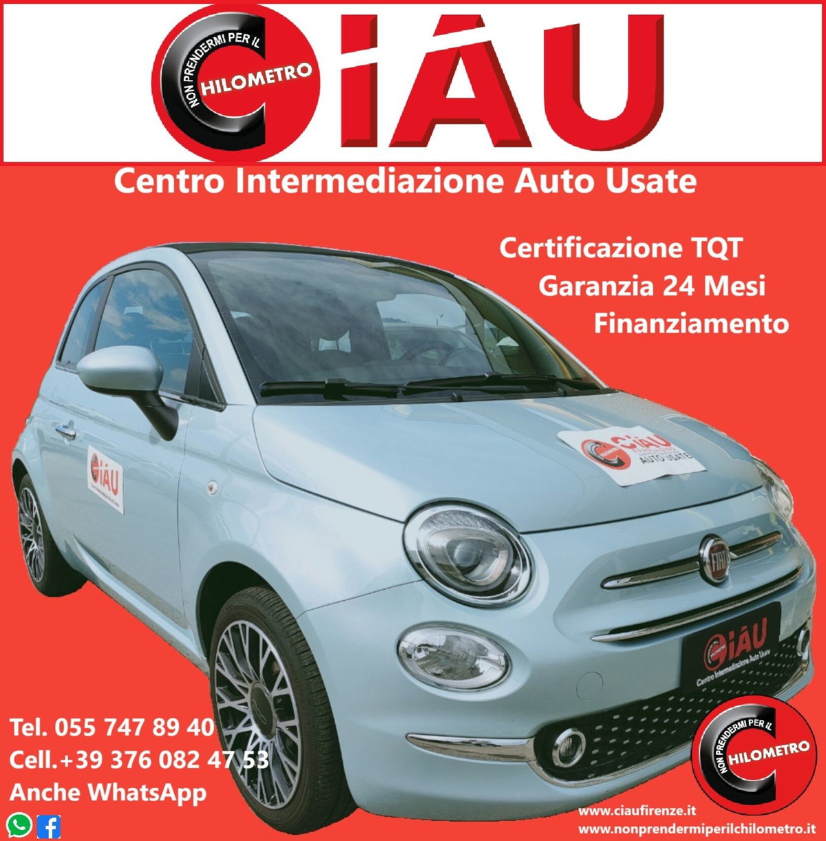 Fiat 500 1.0 Hybrid Red
