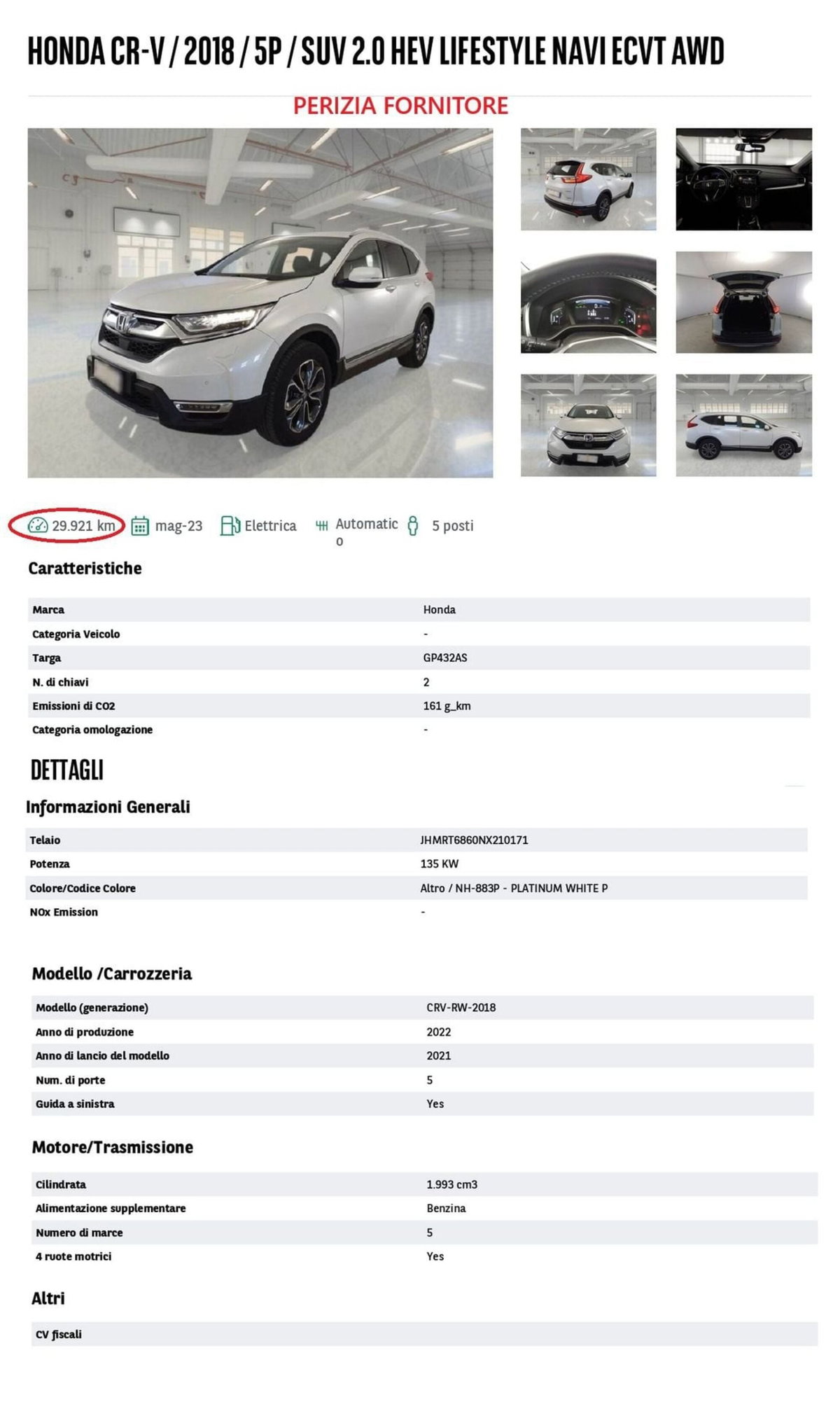 Honda CR-V 2.0 Hev eCVT Lifestyle Navi AWD (14)