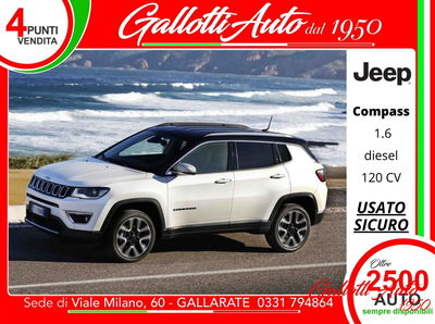 Jeep Compass 1.6 Multijet II 2WD Limited usata