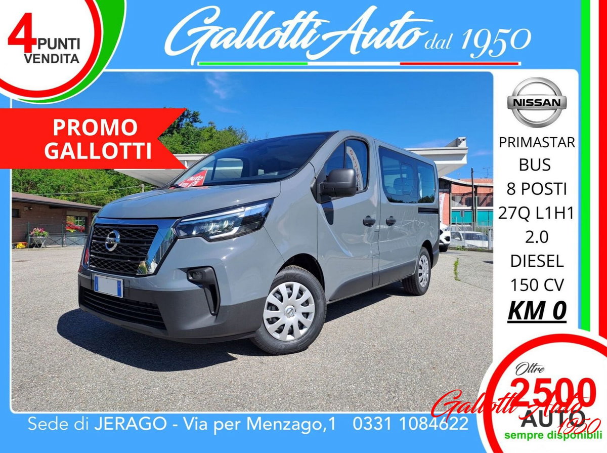 Nissan Primastar Furgone van 29 2.0 dci 150cv S&S L1H1 Acenta my24