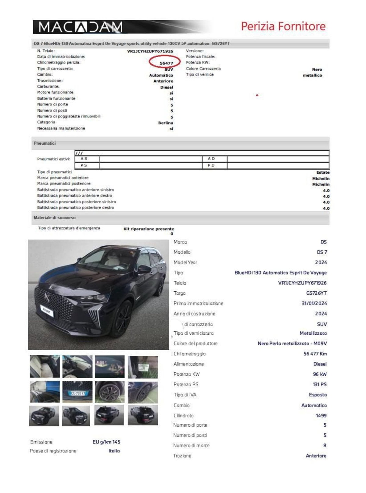 Ds DS 7 1.5 bluehdi Esprit de Voyage 130cv auto (13)