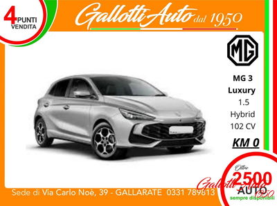 Mg MG3 1.5 hybrid+ Luxury auto nuova