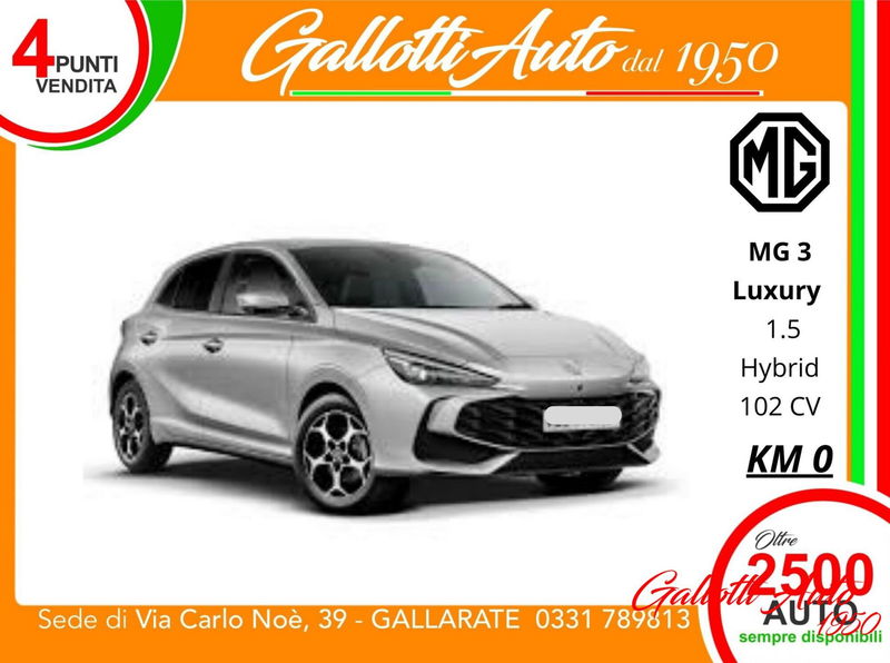 Mg MG3 1.5 hybrid+ Luxury auto