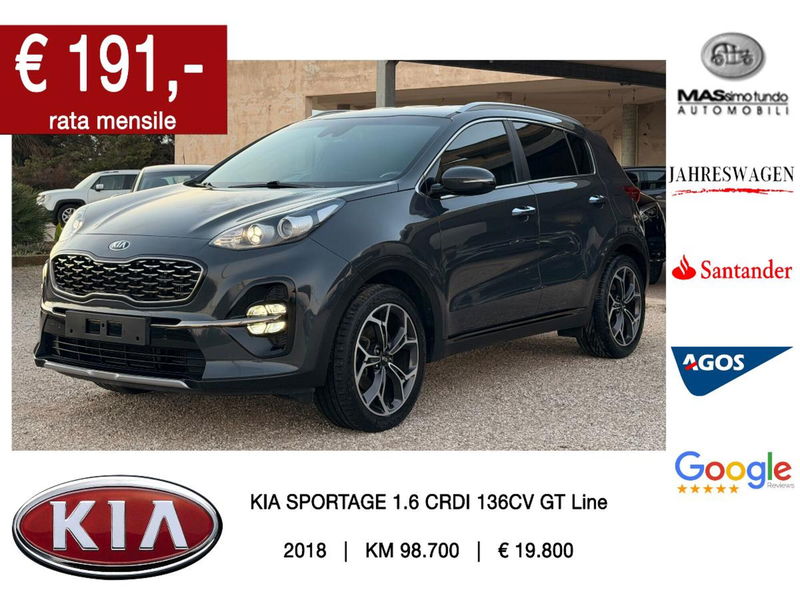 Kia Sportage 1.6 CRDI 136 CV DCT7 2WD GT Line