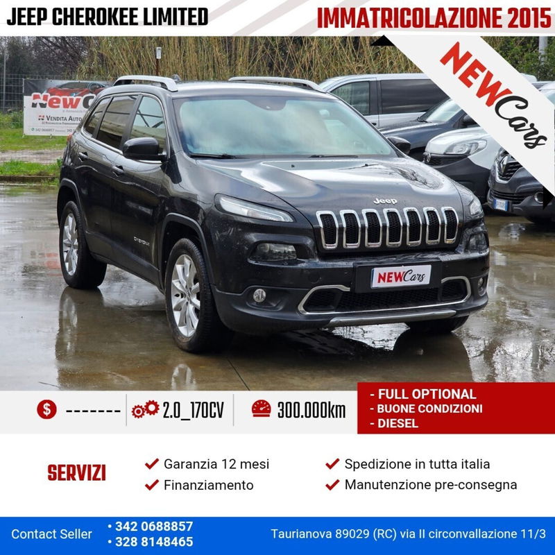 Jeep Cherokee 2.0 Mjt II 170CV 4WD Active Drive I Limited