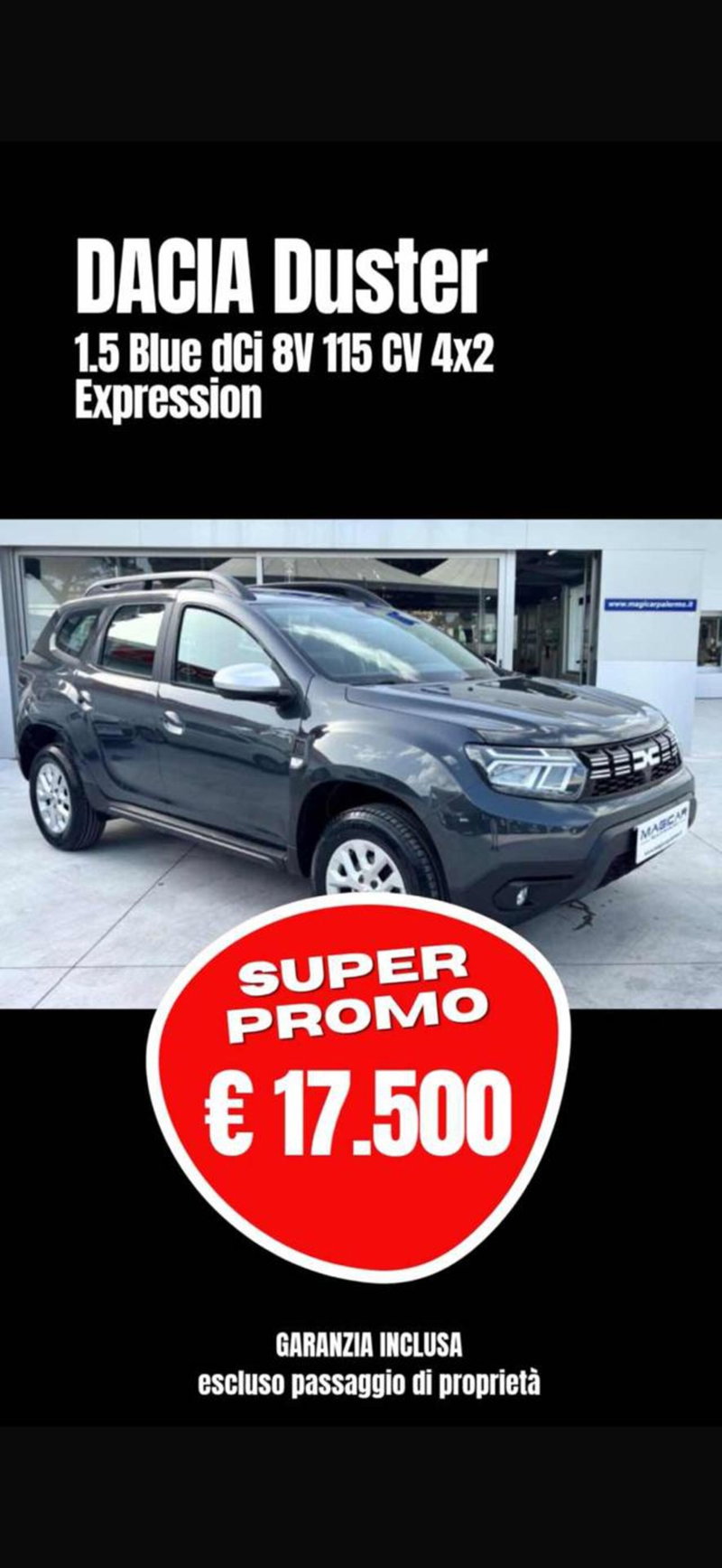 Dacia Duster 1.5 Blue dCi 8V 115 CV 4x2 Expression