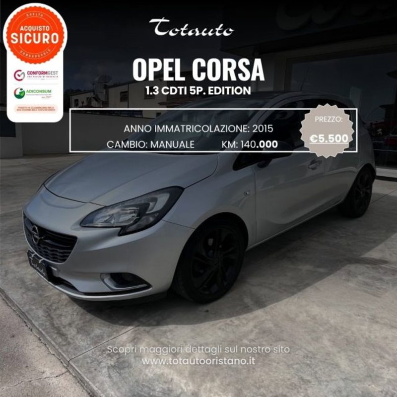 Opel Corsa 1.3 CDTI 75CV F.AP. 5 porte Edition