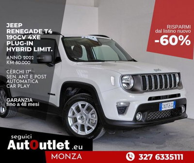 Jeep Renegade 1.3 T4 190CV PHEV 4xe AT6 Limited usata