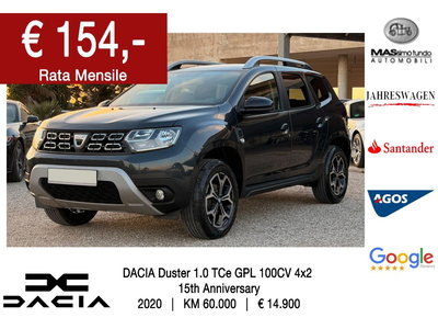 Dacia Duster 1.0 TCe GPL 4x2 Prestige Up usata