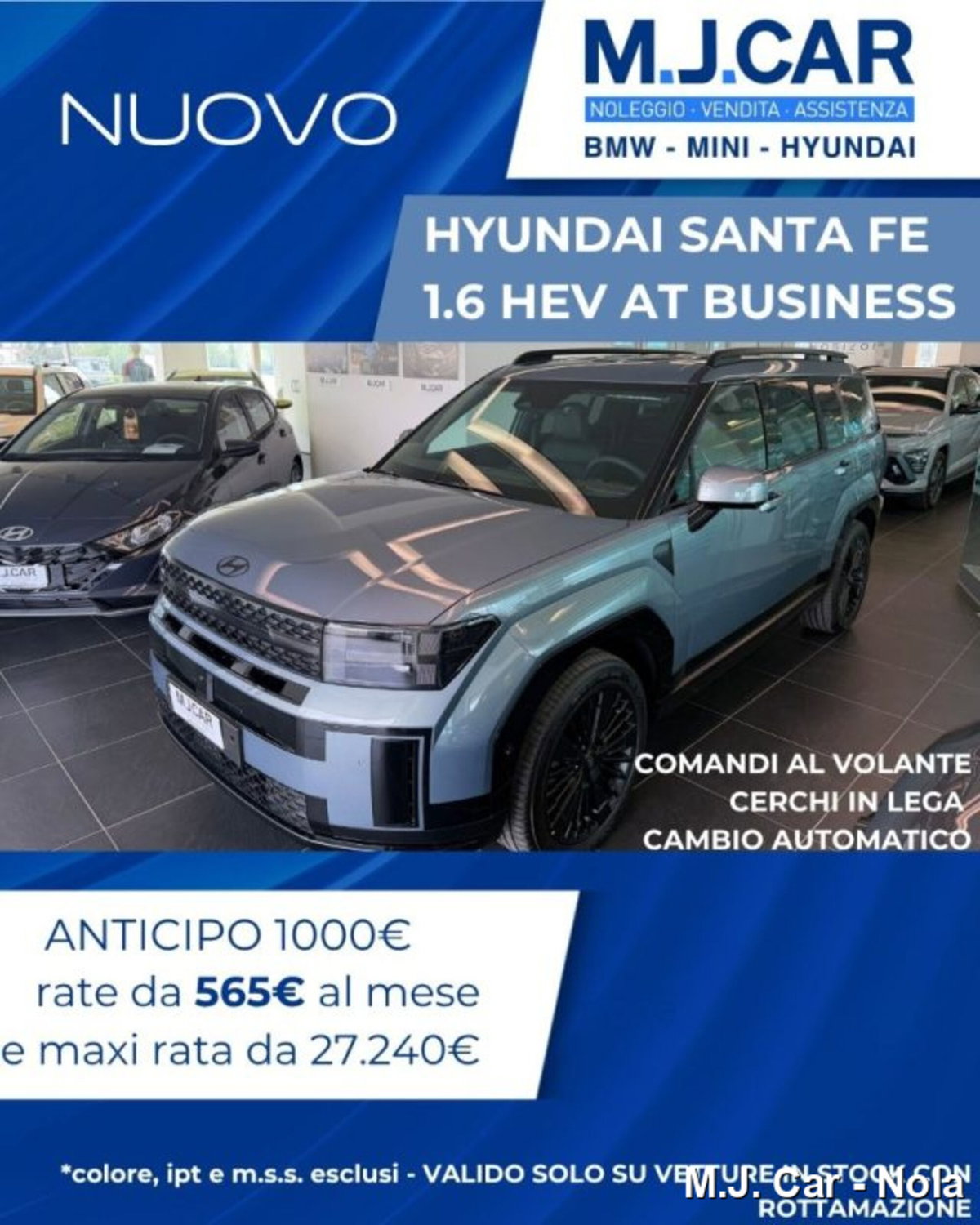 Hyundai Santa Fe 1.6 t-gdi hev Business 2wd at 7p.ti