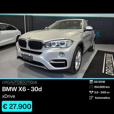 BMW X6 xDrive30d 249CV usata