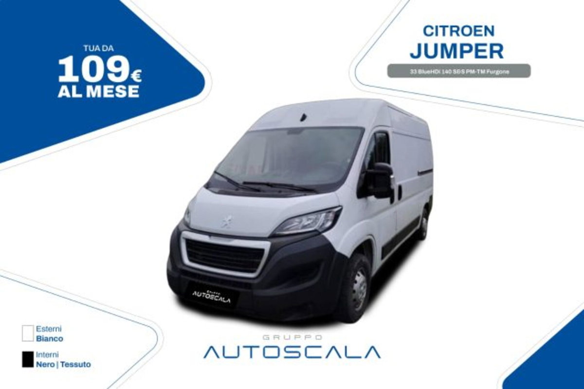 Citroen Jumper Furgone 33 BlueHDi 140 S&S PM-TM Furgone Vetrato