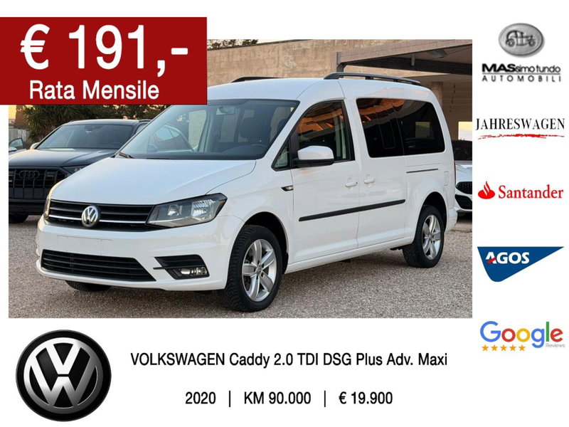 Volkswagen Caddy 2.0 TDI 102 CV DSG Maxi