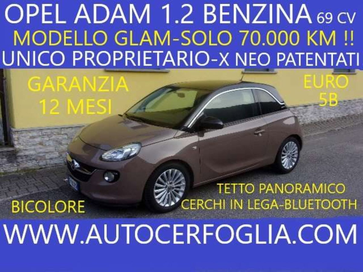 Opel Adam 1.2 70 CV Glam