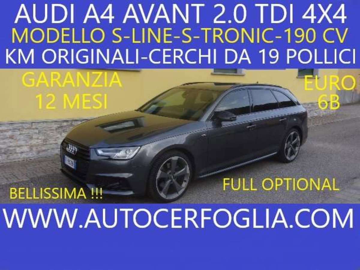 Audi A4 Avant 2.0 TDI 190 CV quattro