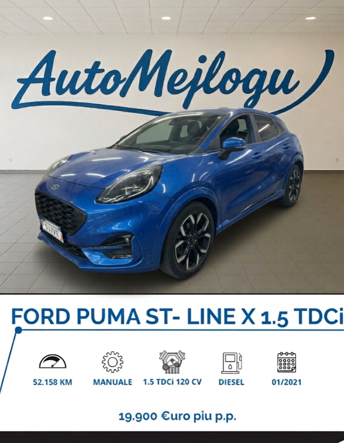 Ford Puma 1.5 EcoBlue 120 CV S&S ST-Line X Design
