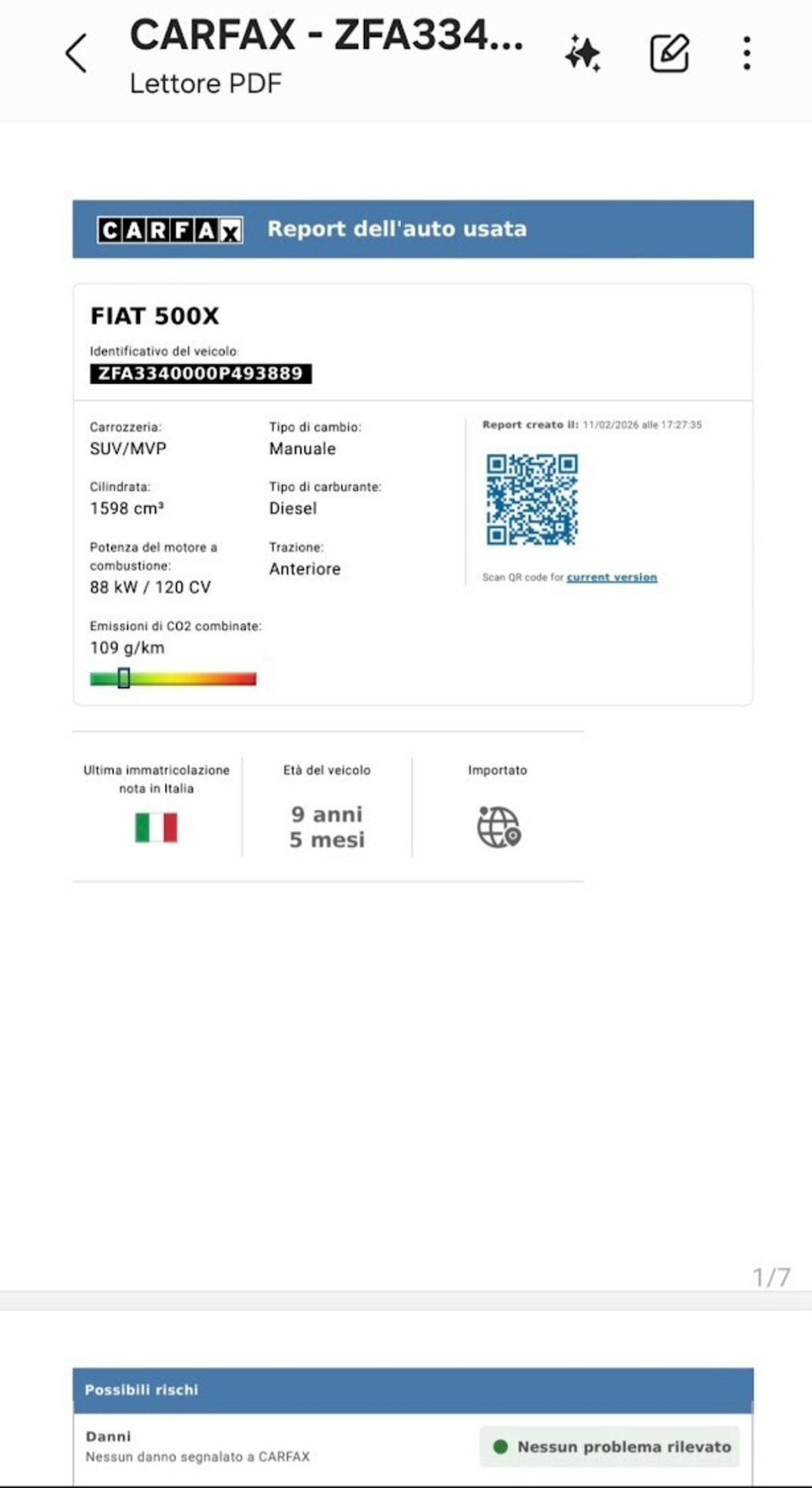 Fiat 500X 1.6 MultiJet 120 CV Lounge (2)