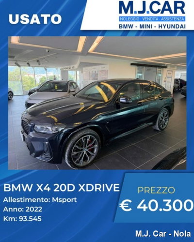 BMW X4 xDrive20d 48V Msport usata