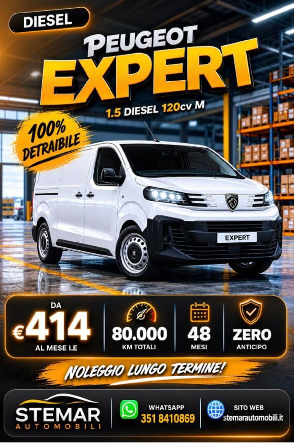 Peugeot Expert Furgone std 1.5 Bluehdi 120cv S&S