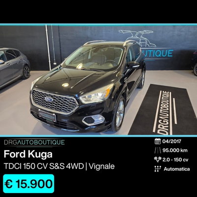 Ford Kuga 2.0 TDCI 150 CV S&S 4WD Powershift Vignale usata