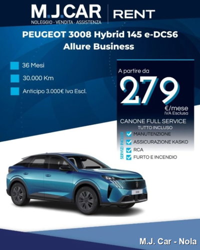 Peugeot 3008 1.2 hybrid Allure Business 145cv e-dcs6