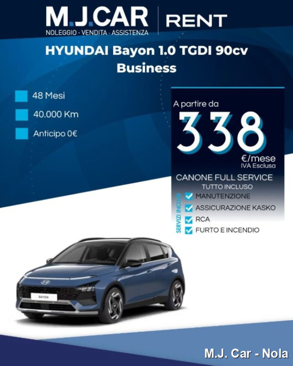 Hyundai Bayon 1.0 t-gdi Business 90cv dct
