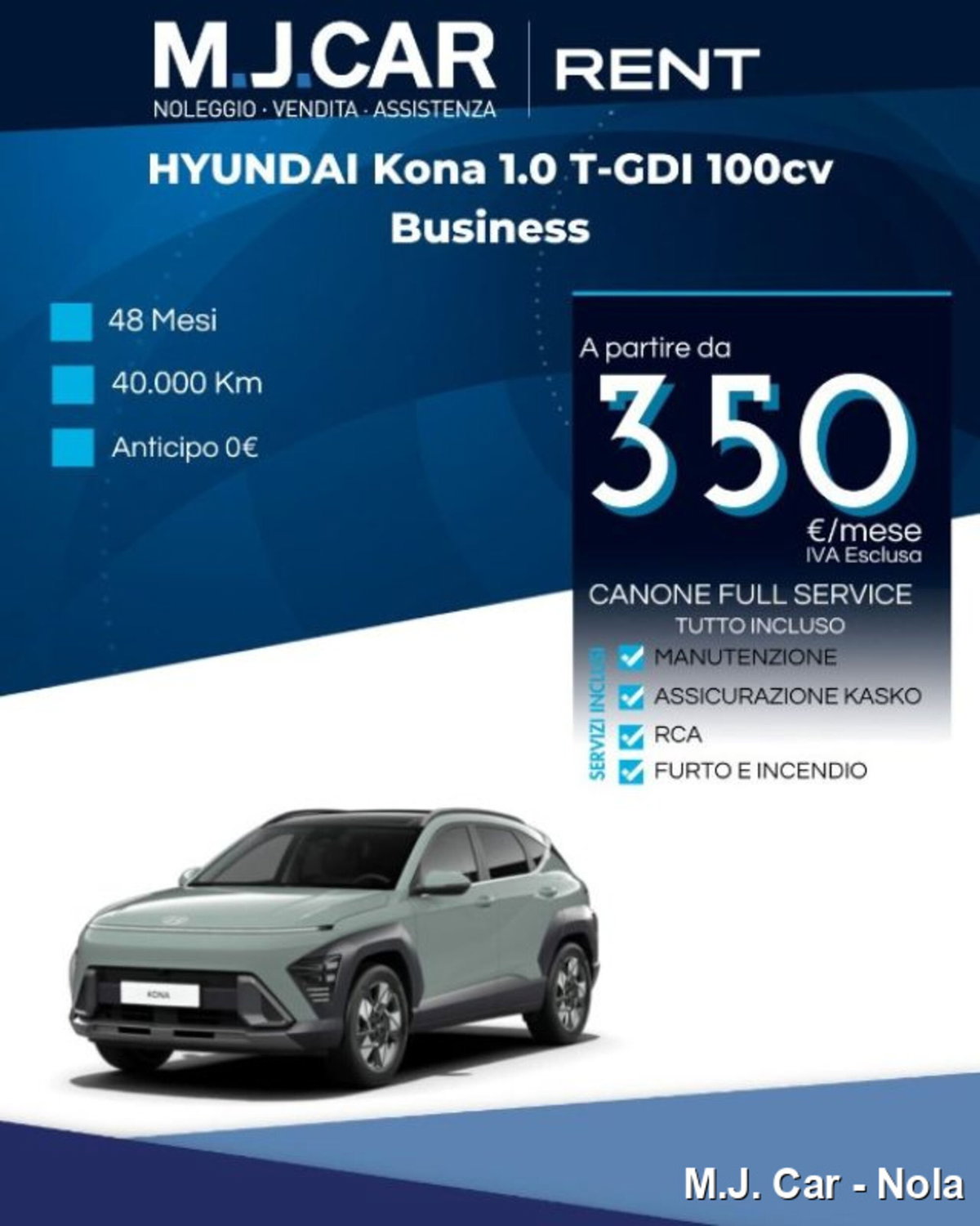 Hyundai Kona 1.0 t-gdi Business 2wd 100cv mt