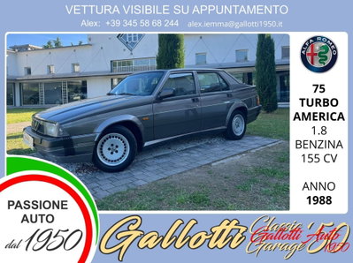 Alfa Romeo 75 1.8i turbo America usata