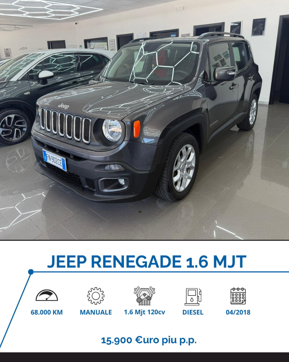 Jeep Renegade 1.6 Mjt 120 CV Longitude