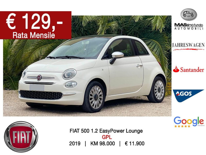 Fiat 500 1.2 EasyPower Lounge