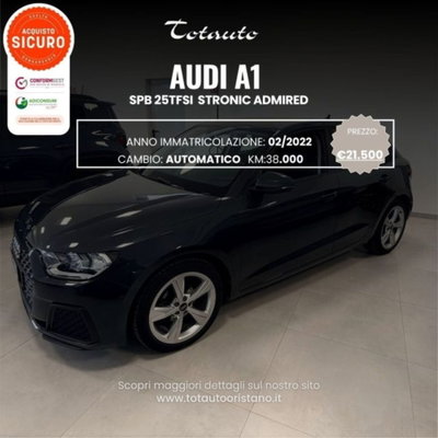 Audi A1 Sportback 25 TFSI Admired usata