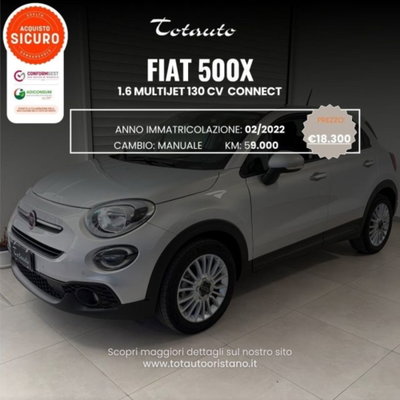 Fiat 500X 1.6 MultiJet 130 CV Connect usata