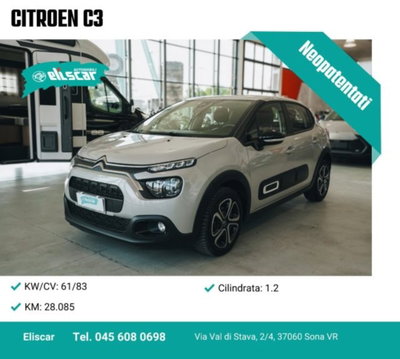 Citroen C3 1.2 puretech You s&s 83cv neopatentati usata