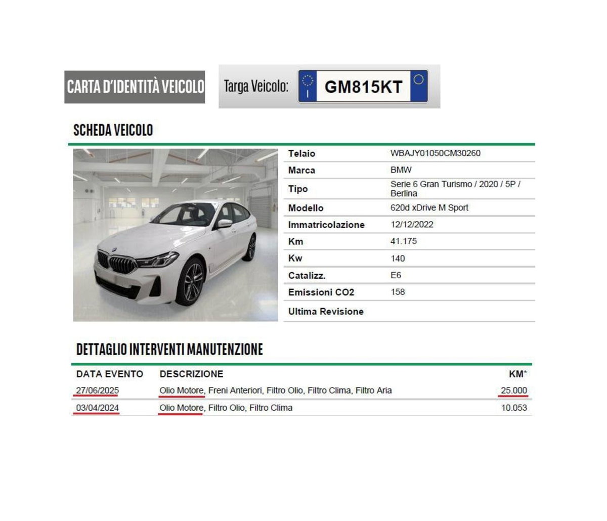 BMW Serie 6 Gran Turismo 620d 48V  Msport (14)