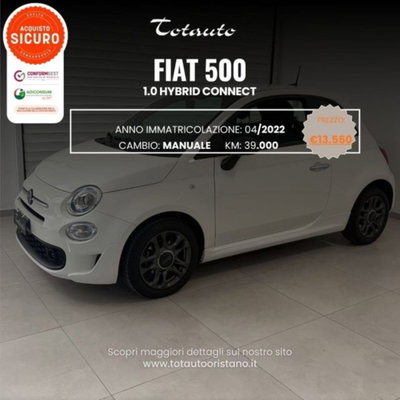 Fiat 500 1.0 Hybrid Connect usata