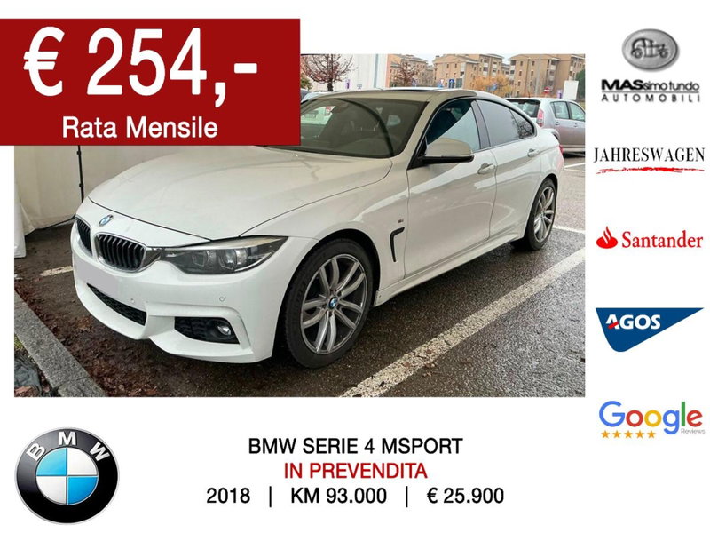 BMW Serie 4 Gran Coupé 418d  Msport