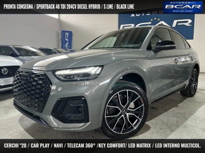 Audi Q5 Sportback 40 2.0 tdi mhev 12V Identity Black quattro s-tronic usata