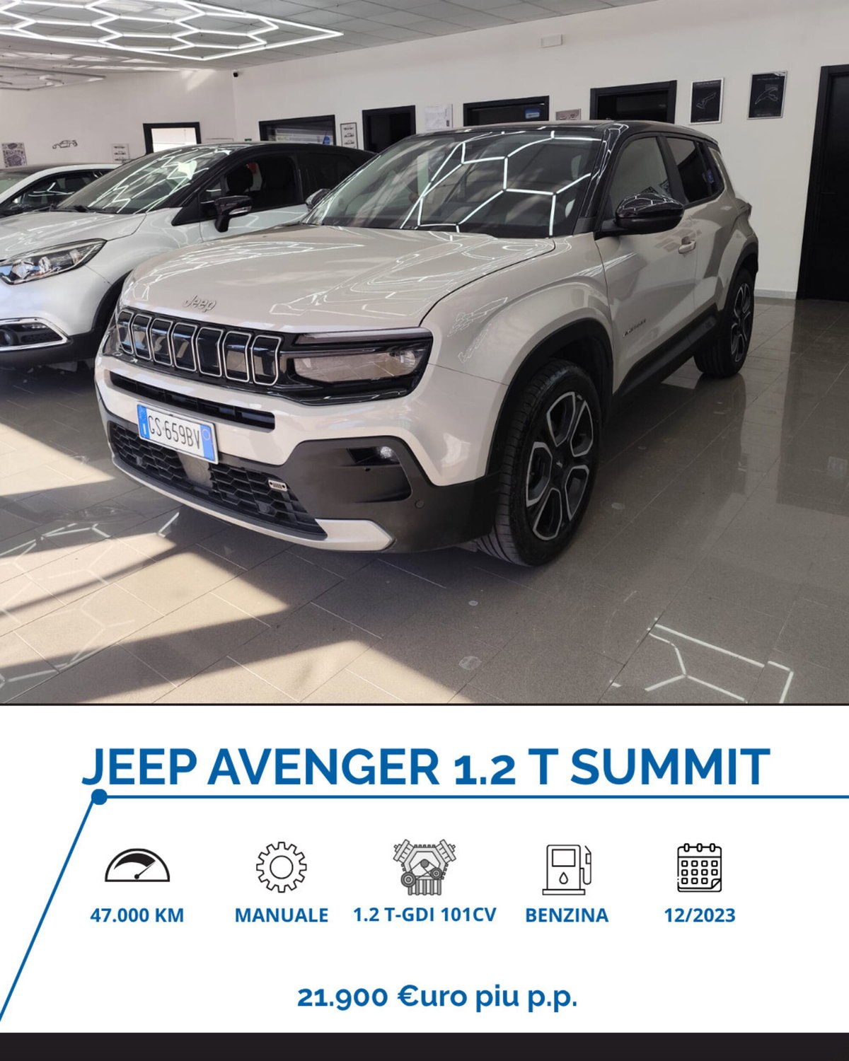 Jeep Avenger 1.2 turbo Summit fwd 100cv