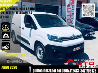 Citroen Berlingo Furgone BlueHDi 100 Van 3 posti Club L1 usato