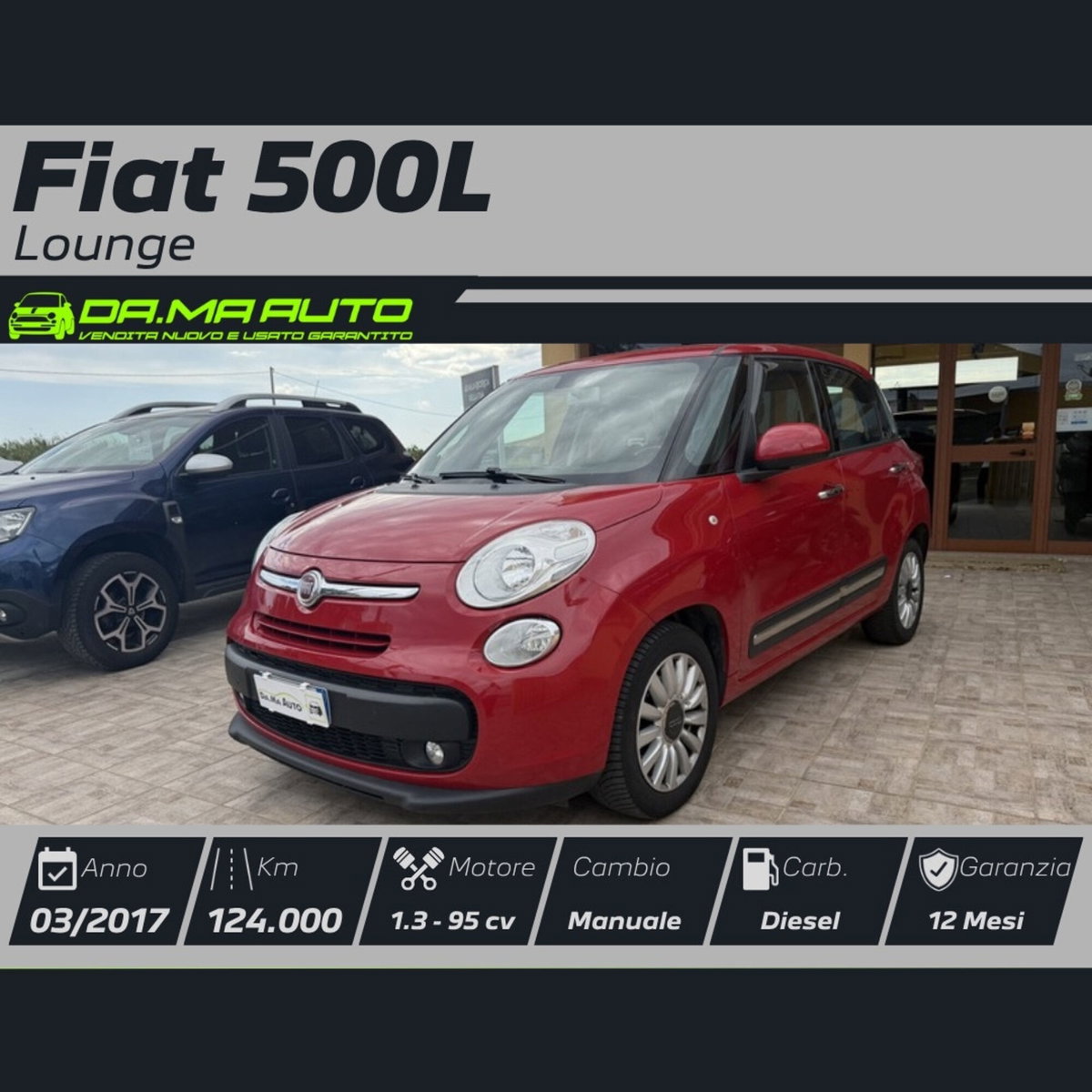 Fiat 500L 1.3 Multijet 95 CV Dualogic Lounge