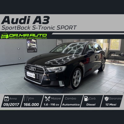 Audi A3 Sportback 1.6 TDI 116 CV S tronic Sport usata