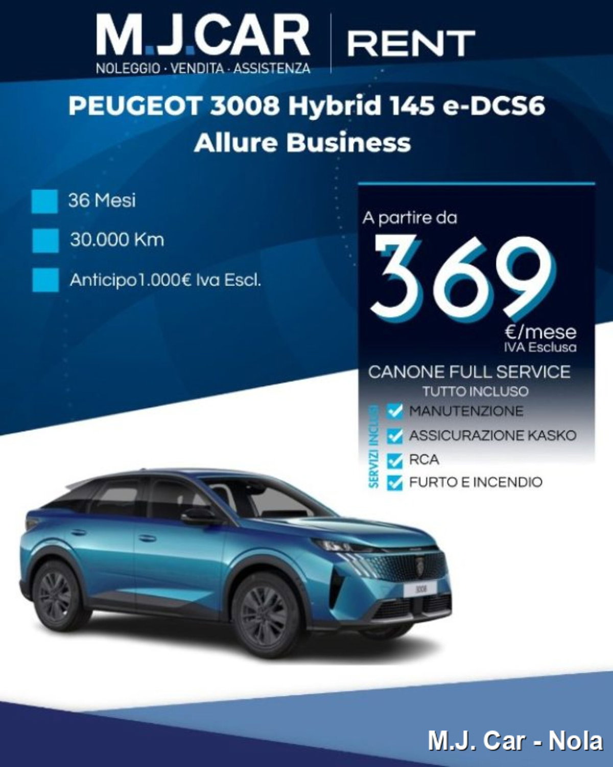 Peugeot 3008 1.2 hybrid Allure Business 145cv e-dcs6