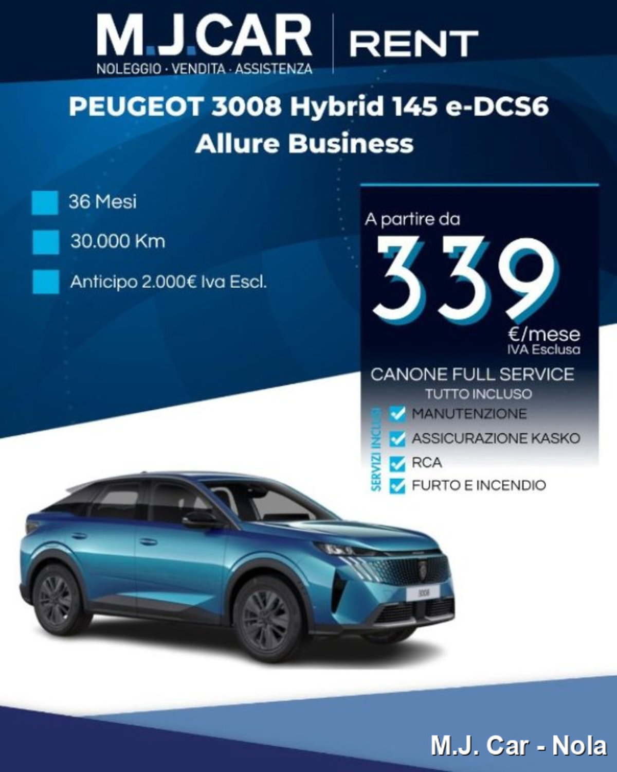 Peugeot 3008 1.2 hybrid Allure Business 145cv e-dcs6